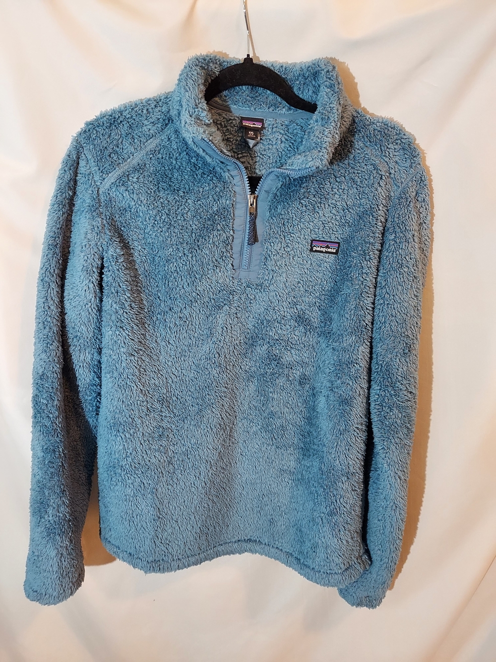 Patagonia Kids XXL (16-18) Los Gatos 1/4 Zip Fleece Cozy Fuzzy Pullover Blue